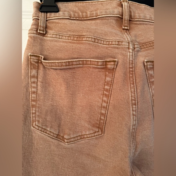 REDONE 70s Stove Pipe in Washed Khaki Skinny Jeans Women's Tan Jeans Size 26 - Picture 9 of 10